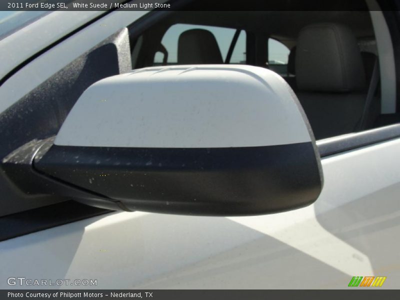 White Suede / Medium Light Stone 2011 Ford Edge SEL