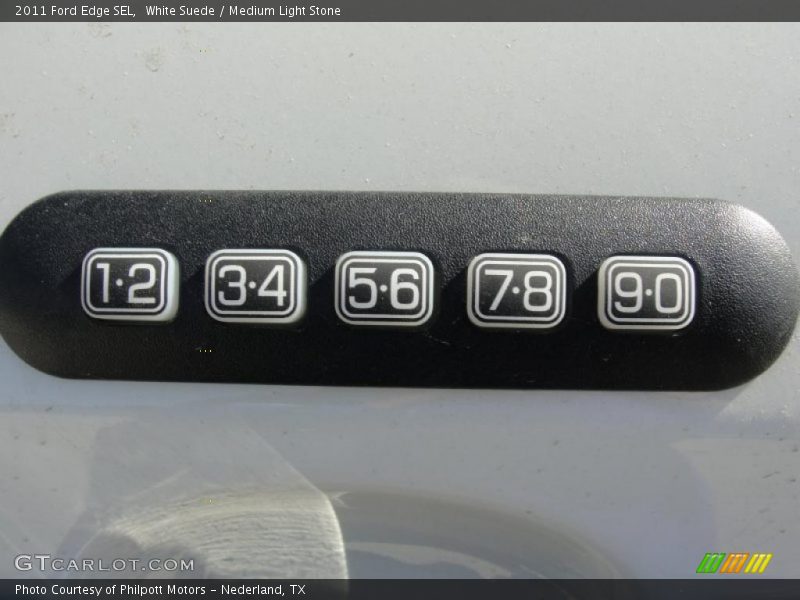 White Suede / Medium Light Stone 2011 Ford Edge SEL