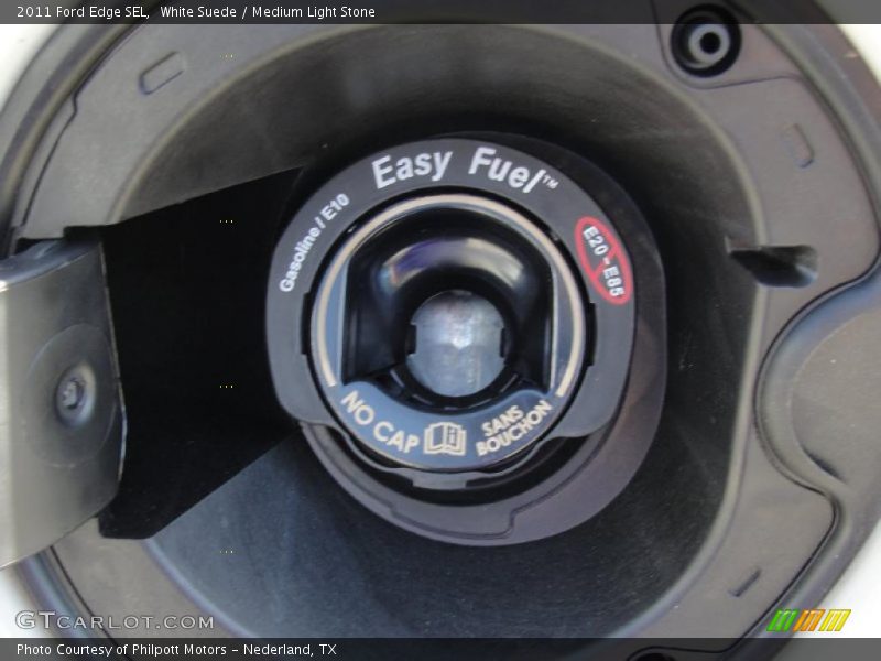 White Suede / Medium Light Stone 2011 Ford Edge SEL