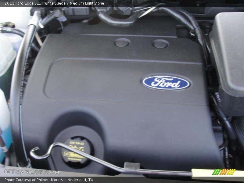 White Suede / Medium Light Stone 2011 Ford Edge SEL