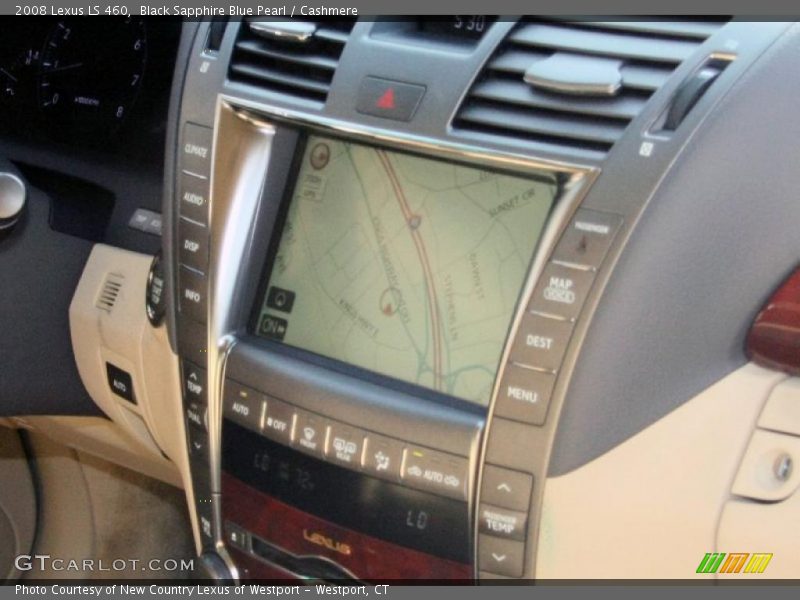 Black Sapphire Blue Pearl / Cashmere 2008 Lexus LS 460
