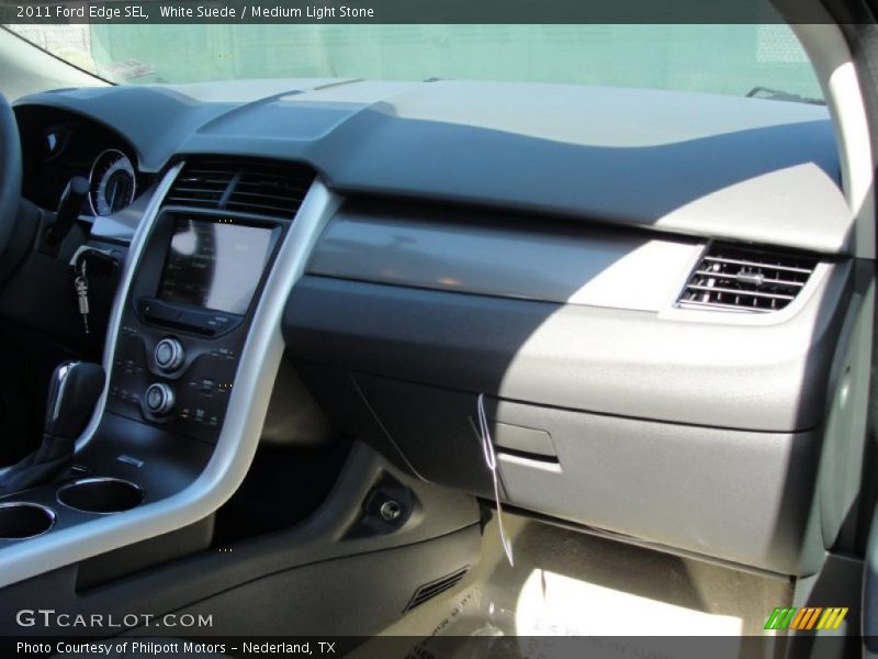 White Suede / Medium Light Stone 2011 Ford Edge SEL