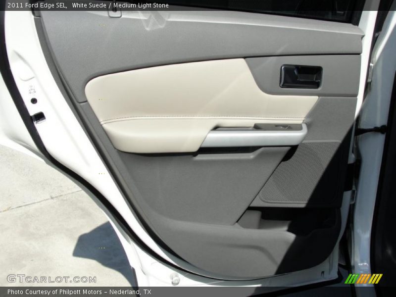 White Suede / Medium Light Stone 2011 Ford Edge SEL