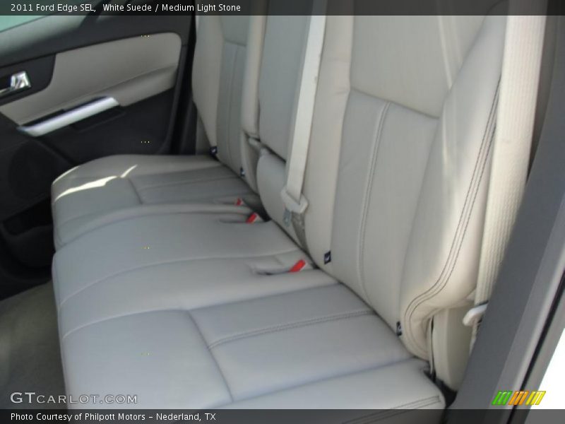 White Suede / Medium Light Stone 2011 Ford Edge SEL