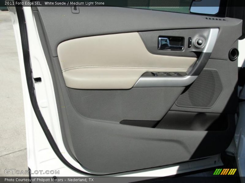 White Suede / Medium Light Stone 2011 Ford Edge SEL