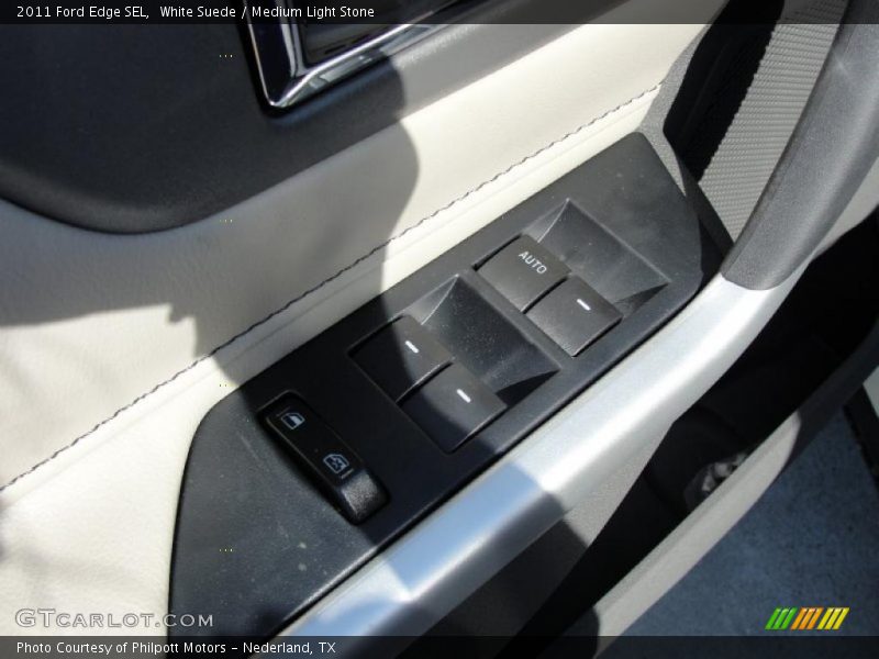 White Suede / Medium Light Stone 2011 Ford Edge SEL