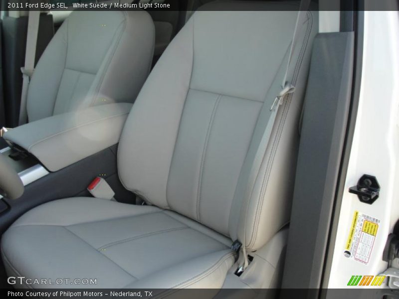White Suede / Medium Light Stone 2011 Ford Edge SEL
