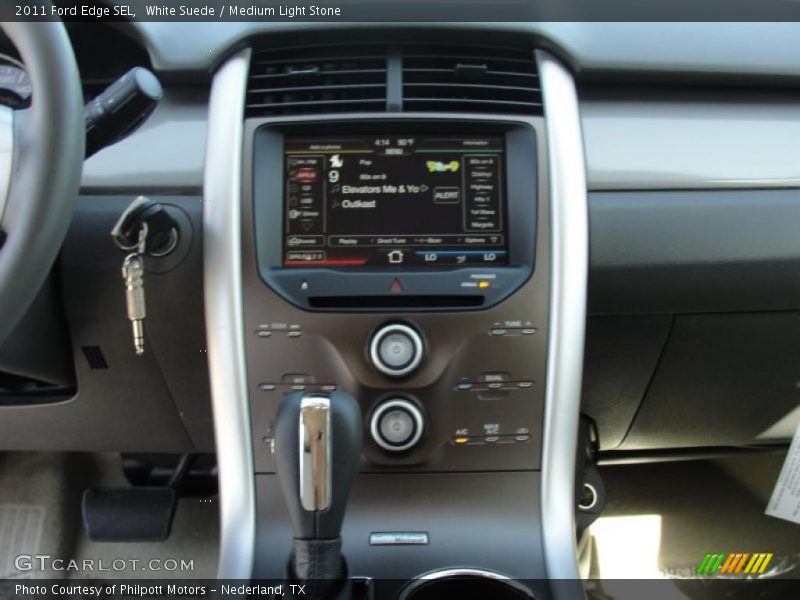 White Suede / Medium Light Stone 2011 Ford Edge SEL