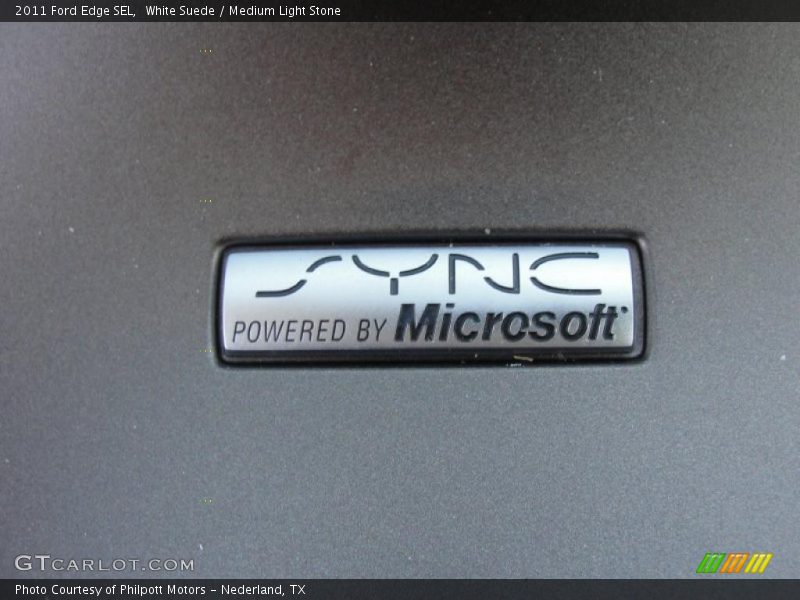 White Suede / Medium Light Stone 2011 Ford Edge SEL