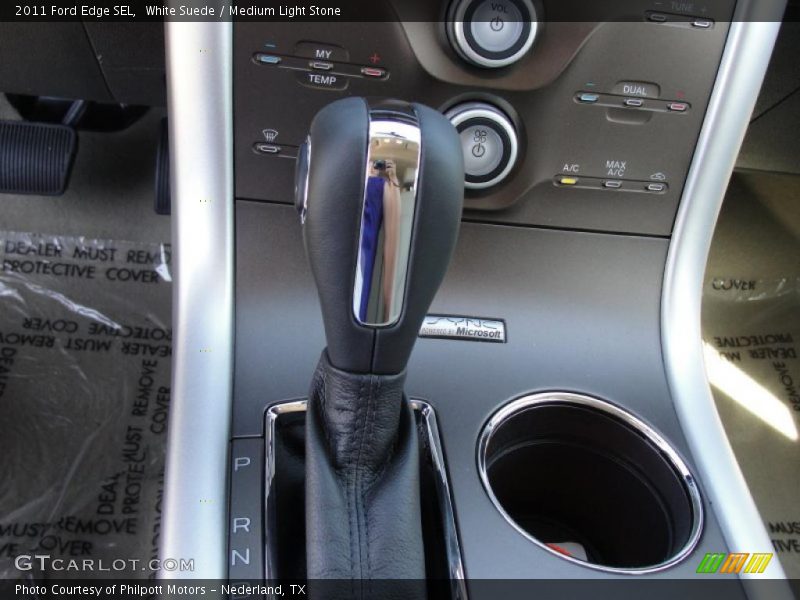 White Suede / Medium Light Stone 2011 Ford Edge SEL