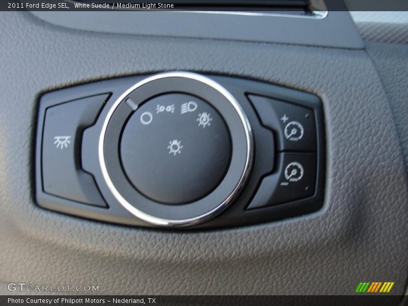 White Suede / Medium Light Stone 2011 Ford Edge SEL
