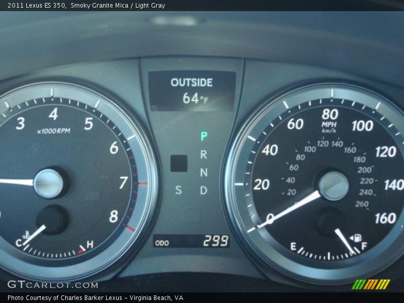 Smoky Granite Mica / Light Gray 2011 Lexus ES 350