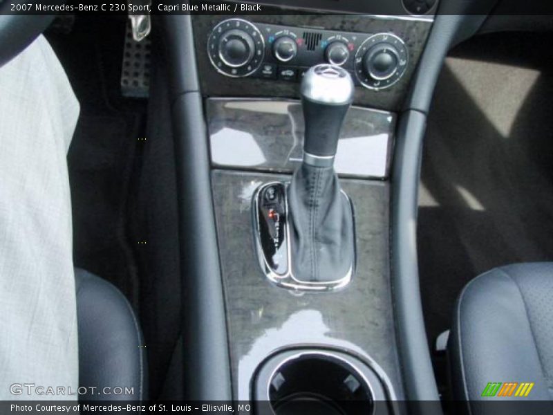 Capri Blue Metallic / Black 2007 Mercedes-Benz C 230 Sport