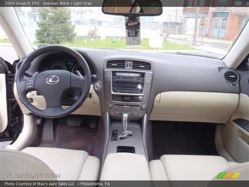 Obsidian Black / Light Gray 2009 Lexus IS 250