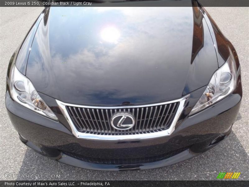 Obsidian Black / Light Gray 2009 Lexus IS 250