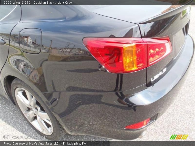 Obsidian Black / Light Gray 2009 Lexus IS 250