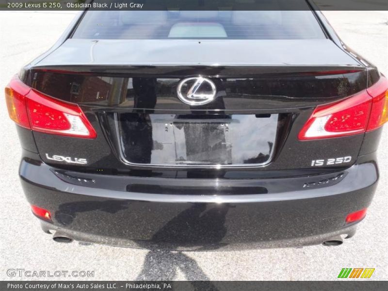 Obsidian Black / Light Gray 2009 Lexus IS 250