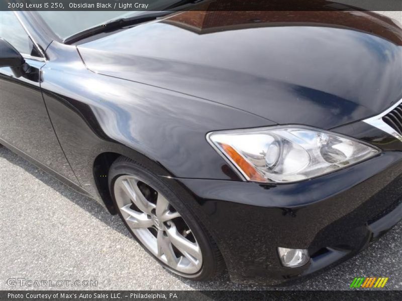 Obsidian Black / Light Gray 2009 Lexus IS 250