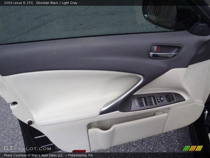 Obsidian Black / Light Gray 2009 Lexus IS 250