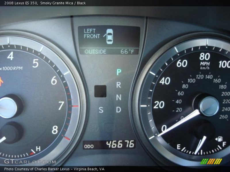 Smoky Granite Mica / Black 2008 Lexus ES 350