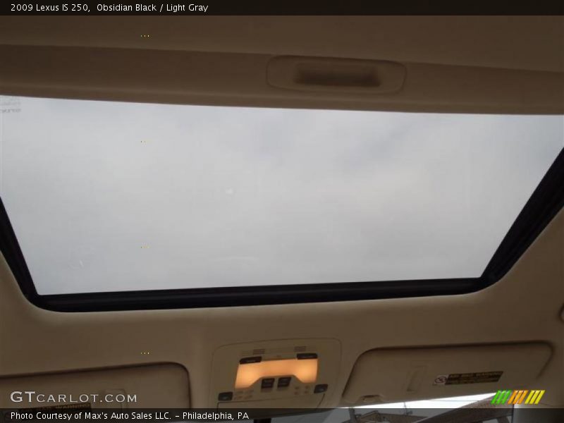 Obsidian Black / Light Gray 2009 Lexus IS 250