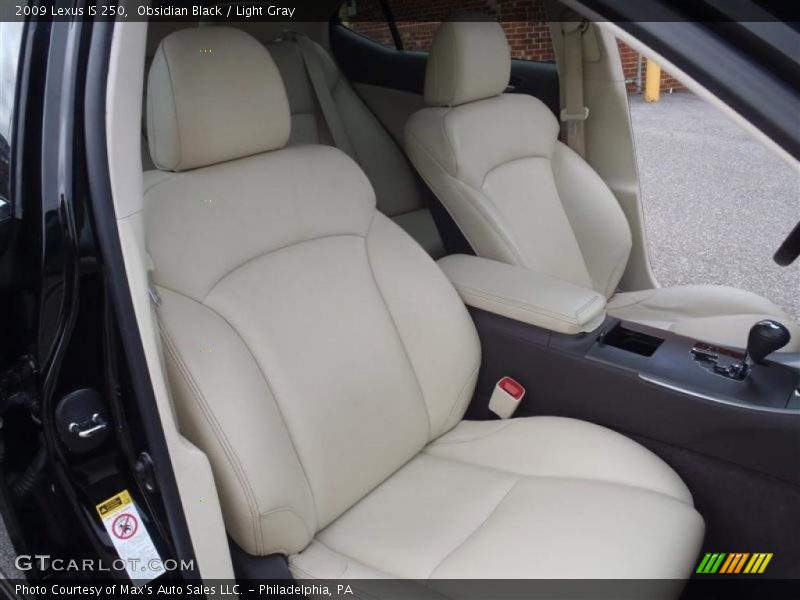 Obsidian Black / Light Gray 2009 Lexus IS 250