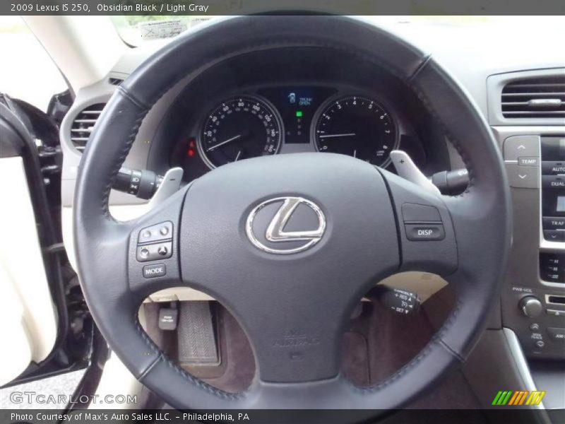 Obsidian Black / Light Gray 2009 Lexus IS 250