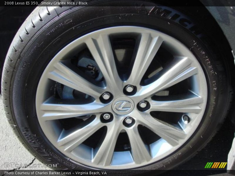 Smoky Granite Mica / Black 2008 Lexus ES 350