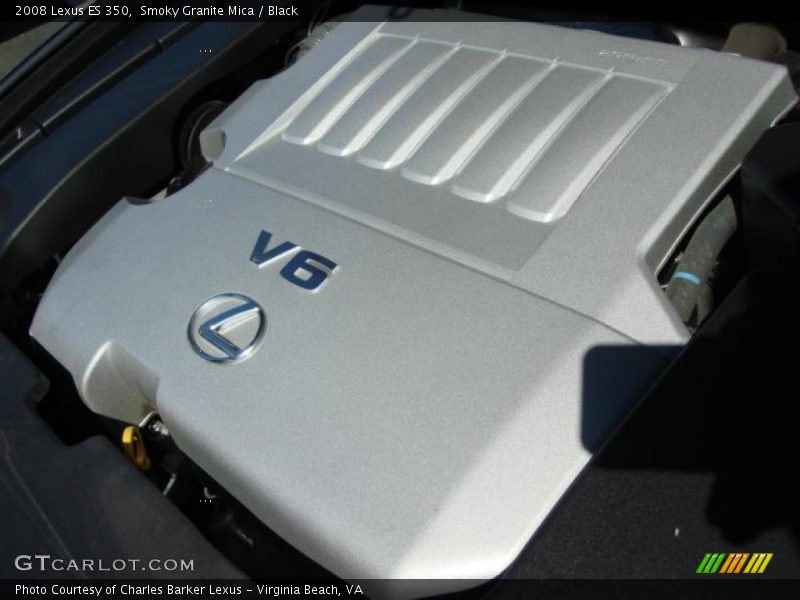 Smoky Granite Mica / Black 2008 Lexus ES 350