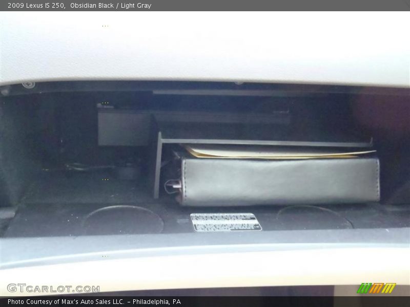 Obsidian Black / Light Gray 2009 Lexus IS 250