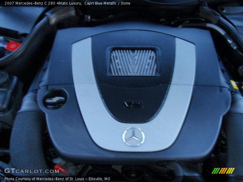 Capri Blue Metallic / Stone 2007 Mercedes-Benz C 280 4Matic Luxury