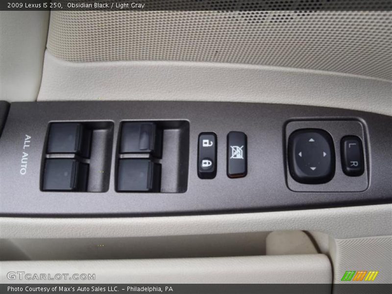 Obsidian Black / Light Gray 2009 Lexus IS 250