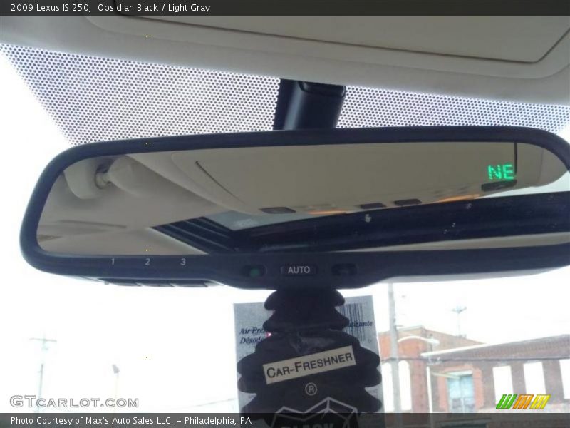 Obsidian Black / Light Gray 2009 Lexus IS 250