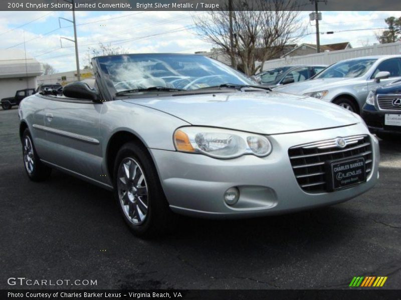 Bright Silver Metallic / Taupe 2004 Chrysler Sebring Limited Convertible