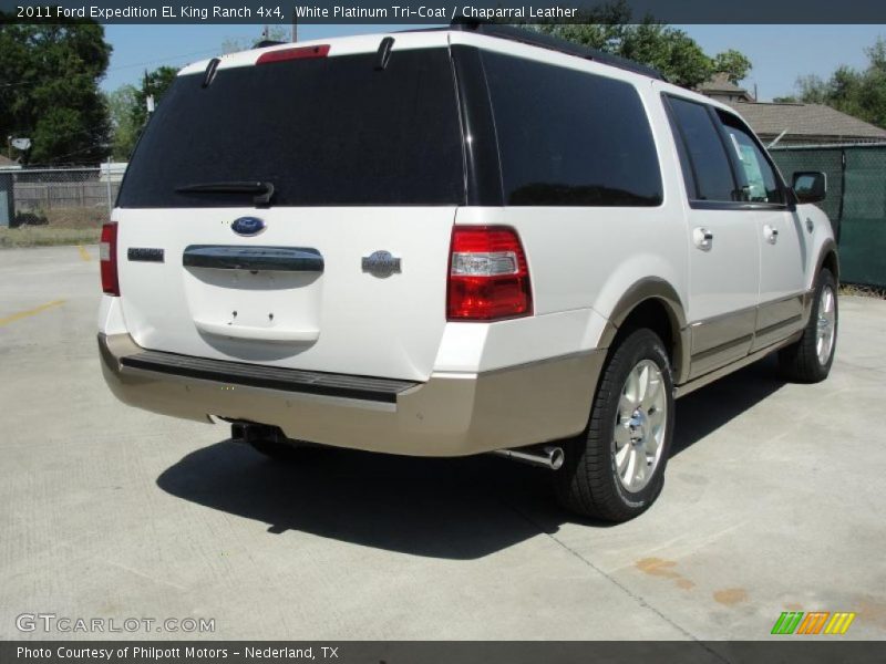White Platinum Tri-Coat / Chaparral Leather 2011 Ford Expedition EL King Ranch 4x4