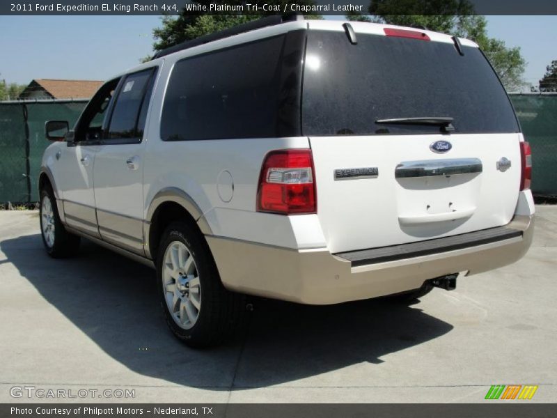 White Platinum Tri-Coat / Chaparral Leather 2011 Ford Expedition EL King Ranch 4x4