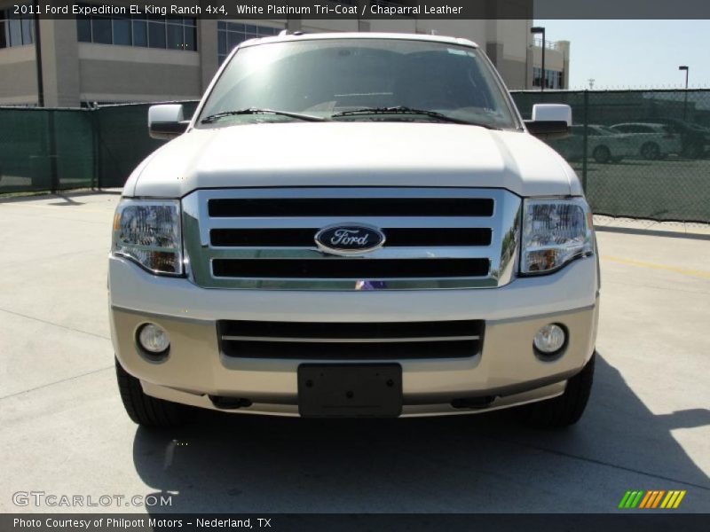 White Platinum Tri-Coat / Chaparral Leather 2011 Ford Expedition EL King Ranch 4x4