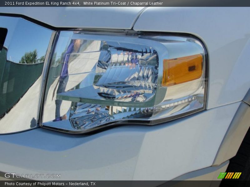White Platinum Tri-Coat / Chaparral Leather 2011 Ford Expedition EL King Ranch 4x4