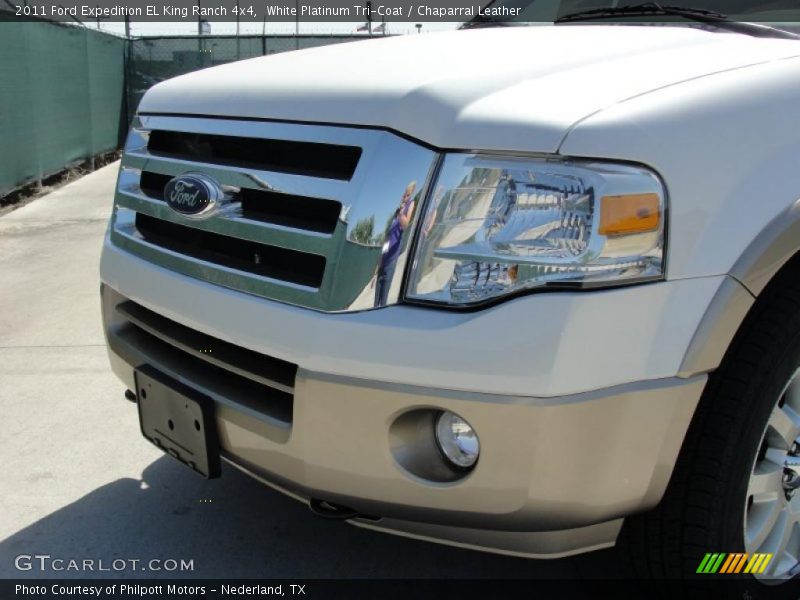 White Platinum Tri-Coat / Chaparral Leather 2011 Ford Expedition EL King Ranch 4x4