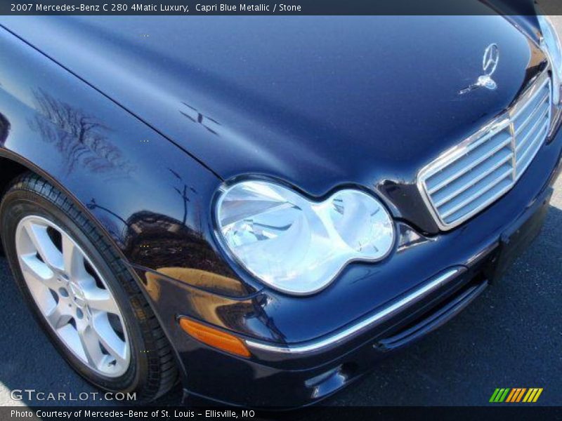 Capri Blue Metallic / Stone 2007 Mercedes-Benz C 280 4Matic Luxury