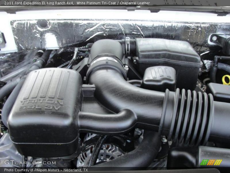 White Platinum Tri-Coat / Chaparral Leather 2011 Ford Expedition EL King Ranch 4x4