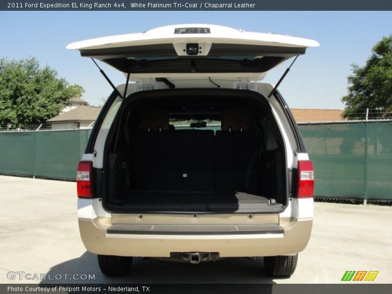 White Platinum Tri-Coat / Chaparral Leather 2011 Ford Expedition EL King Ranch 4x4