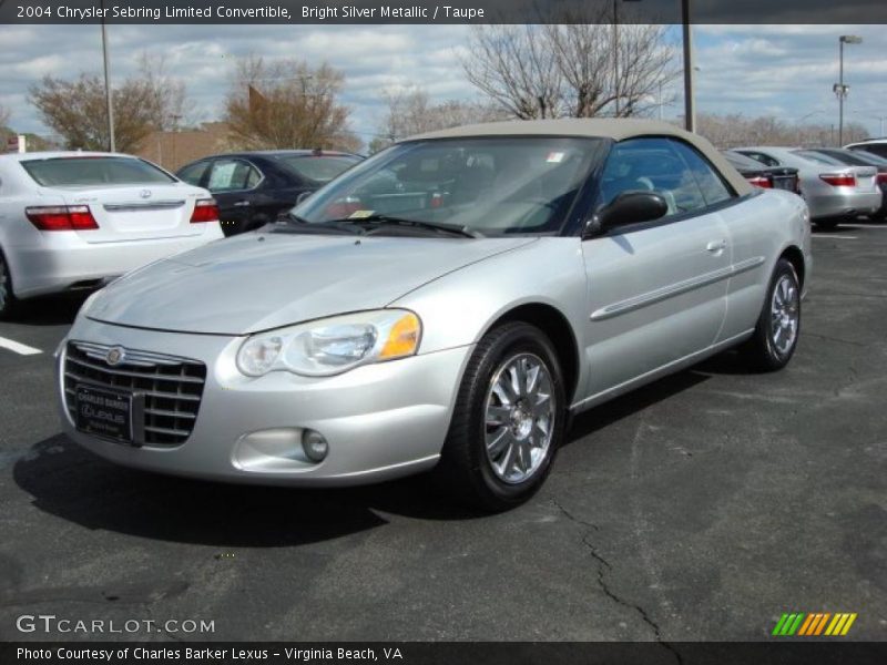 Bright Silver Metallic / Taupe 2004 Chrysler Sebring Limited Convertible