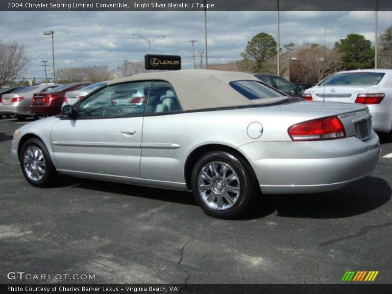 Bright Silver Metallic / Taupe 2004 Chrysler Sebring Limited Convertible