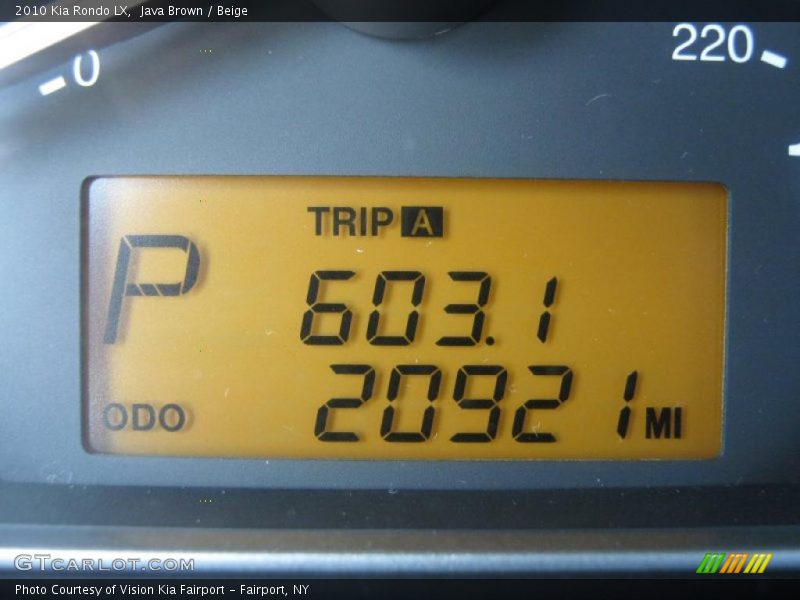Java Brown / Beige 2010 Kia Rondo LX