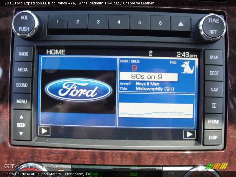 White Platinum Tri-Coat / Chaparral Leather 2011 Ford Expedition EL King Ranch 4x4