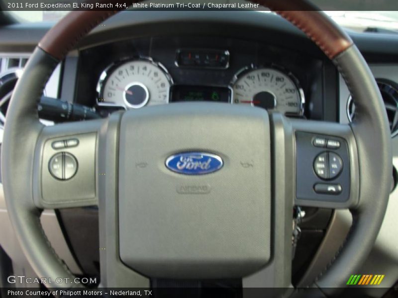 White Platinum Tri-Coat / Chaparral Leather 2011 Ford Expedition EL King Ranch 4x4