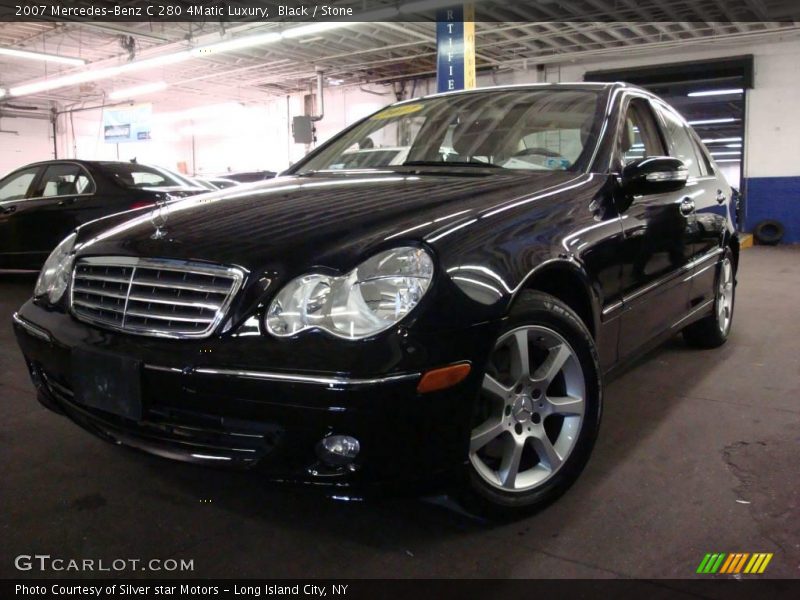 Black / Stone 2007 Mercedes-Benz C 280 4Matic Luxury
