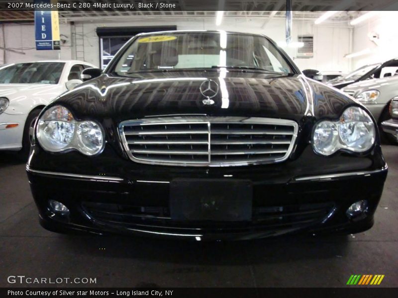 Black / Stone 2007 Mercedes-Benz C 280 4Matic Luxury