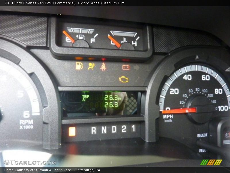 Oxford White / Medium Flint 2011 Ford E Series Van E250 Commercial